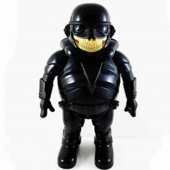 Black Police Grin Medium Figure By Made By Monsters X Ron English