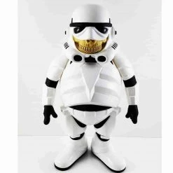 White Police Grin Medium Figure By Made By Monsters X Ron English