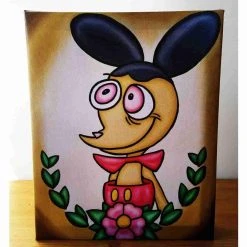 Jesse JFR Exclusives "Ren Hoek" Ren & Stimpy Inspired Art Gallery Wrapped Canvas Print 8x10 By JesseJFR