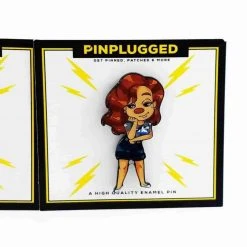 IAMRETRO Max And Roxanne Enamel Pin Set By Pin Plugged