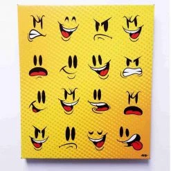 Sket_One The Many Faces Of Sket-One Premium Gallery Wrapped Canvas Print 16x20 IamRetro Exclusive