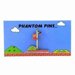 IAMRETRO Mario Flag Pole Enamel Pin By Phantom Pins