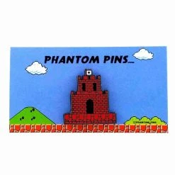 Castle Super Mario Bros Enamel Pin By Phantom Pins