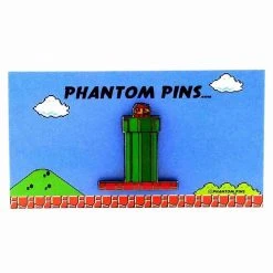 IAMRETRO Mario Warp Pipe Enamel Pin By Phantom Pins