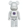 20th Anniversary 1st Model White Chrome 400% Bearbrick By Medicom