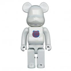 20th Anniversary 1st Model White Chrome 400% Bearbrick By Medicom