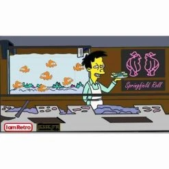 Jesse JFR The Simpsons Springfield Roll Resin Sculpture By JesseJFR X IamRetro
