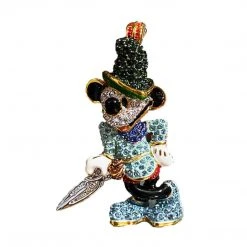 Arribas Brothers The Brave Little Tailor Mickey Mouse Jeweled Figurine By Arribas Bros X Disney With Swarovski® Crystals