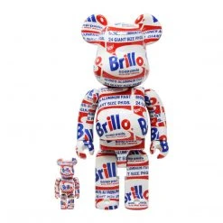 Brillo - Andy Warhol Bearbrick 400% + 100% Combo By Medicom
