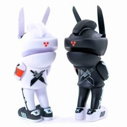 BUNDLE Complex Chicago EDITION TEQ 63 OG BLACK & GHOST WHITE - 6 Inch Medium Figure Martian Toys X Quiccs