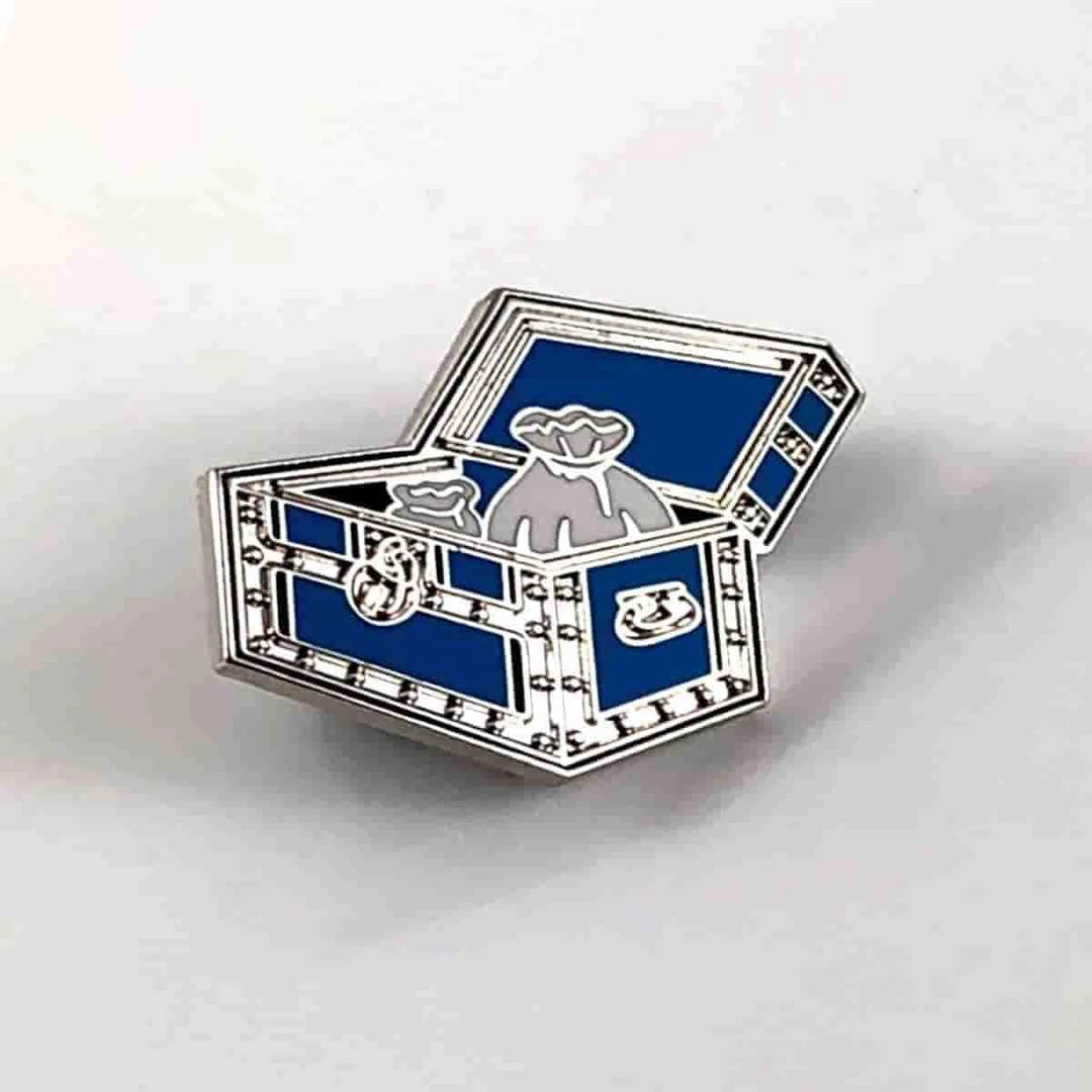 Community Chest Monopoly Inspired 1.25" Enamel Pin By Phantom Pins Pins & Patches