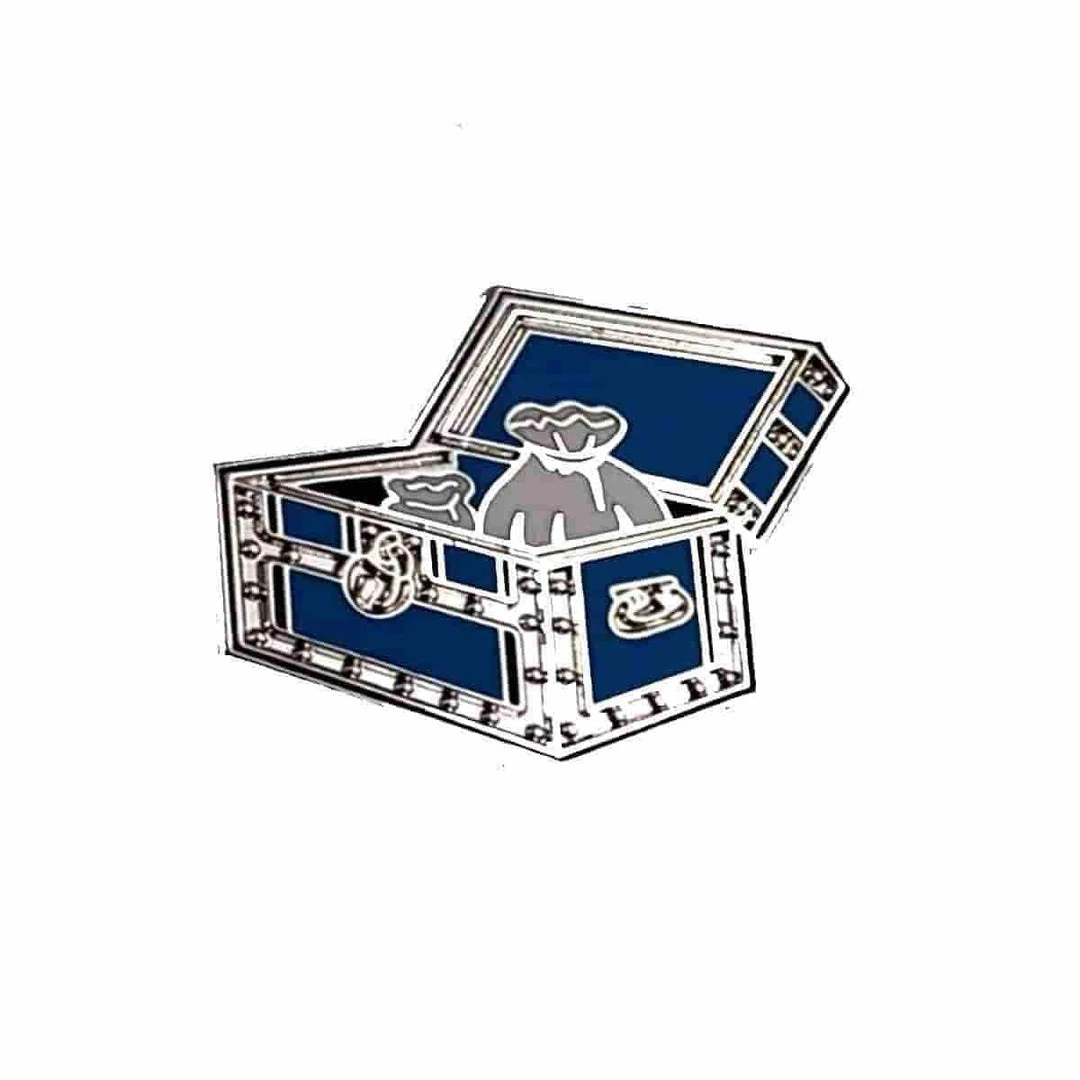 Community Chest Monopoly Inspired 1.25" Enamel Pin By Phantom Pins Pins & Patches