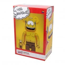 Medicom Toys The Simpsons Cyclops Wiggum 400% + 100% Bearbrick By Medicom