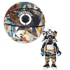 IamRetro.com DR76 Figure + Ouroboros Basketball Bundle By Dragon76 X Martian Toys Sket_One