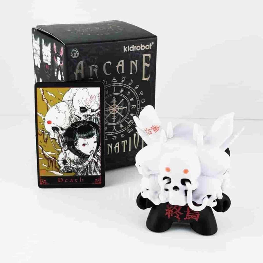 Death Black Arcane Divination Dunny Series By Kidrobot