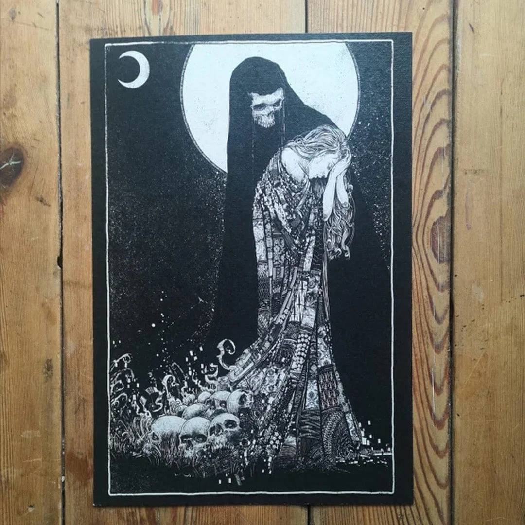 'Earth Grew Dark' Signed Lithograph Print By Godmachine