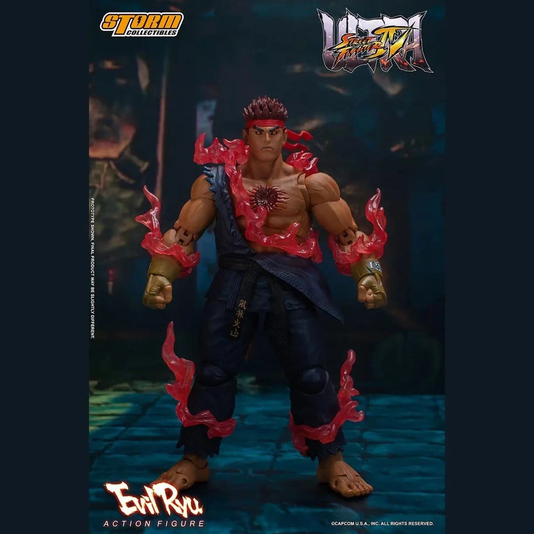 Evil Ryu - Ultimate Street Fighter IV Action Figure By Storm Collectibles