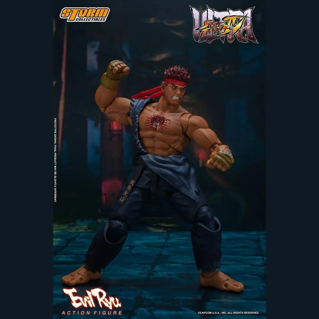 Evil Ryu - Ultimate Street Fighter IV Action Figure By Storm Collectibles
