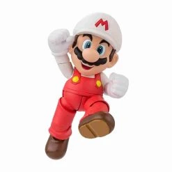 Fire Mario Super Mario Bros Action Figure By Bandai - Tamashii Nations S.H. Figuarts