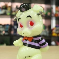 Franken Piggums GID Sofubi By Frank Kozik X Black Book Toy