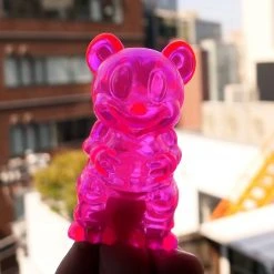 Mousezilla Clear Neon PK By Ron English Popaganda X Black Book Toy