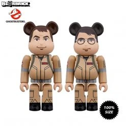 Medicom Toys Ghostbusters Raymond & Egon 100% 2-Pack Combo Bearbrick Medicom
