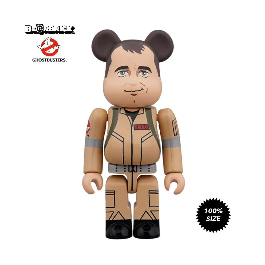 Medicom Toys Ghostbusters Peter Venkman & Winston 2-Pack 100% Combo Bearbrick Medicom