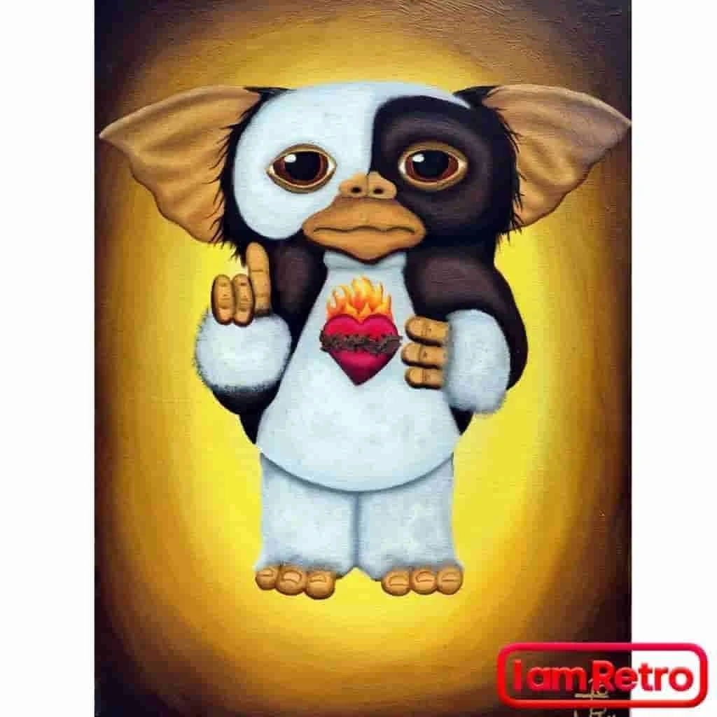 Jesse JFR Exclusives "A Mogwai In The Streets And A Gremlin In The Sheets" Gallery Wrapped Canvas Print 8x10 By JesseJFR