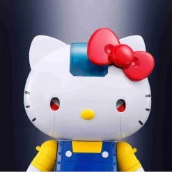 Hello Kitty Blue Stripe Figure By Bandai Absolute Chogokin