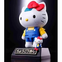 Hello Kitty Blue Stripe Figure By Bandai Absolute Chogokin
