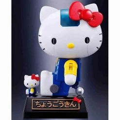 Hello Kitty Blue Stripe Figure By Bandai Absolute Chogokin