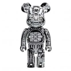 Medicom Toys HR Giger Black Chrome 1000% Bearbrick By Medicom
