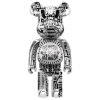 Medicom Toys HR Giger White Chrome 1000% Bearbrick By Medicom