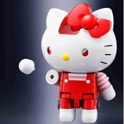 Hello Kitty Red Stripe Figure By Bandai - Absolute Chogokin