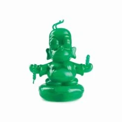 Jade Homer Buddha 3" Figure By Kidrobot - The Simpsons X IamRetro