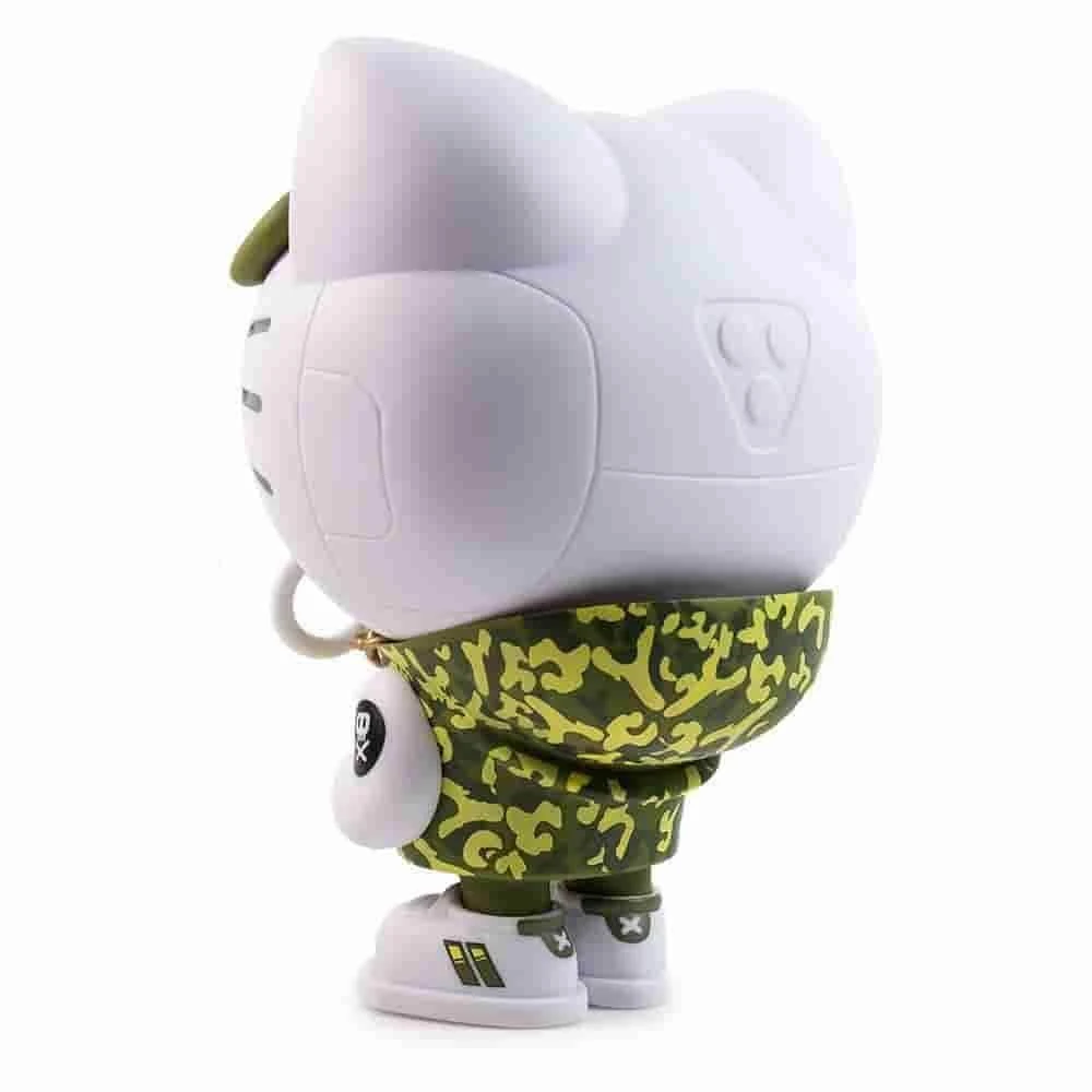 Green Camo Hello Kitty TEQ63 Vinyl Figure By Quiccs X Sanrio X Kidrobot - IamRetro Exclusive