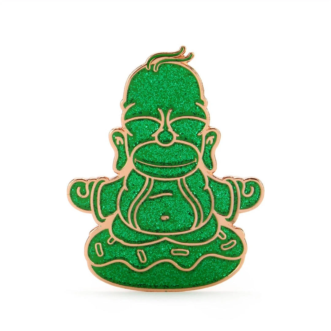 Jade Homer Buddha Enamel Pin By Simpsons X Kidrobot - IamRetro Exclusive