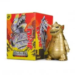 Gold Mecha Godzilla 8" Medium Vinyl Figure By Godzilla X Kidrobot Exclusive