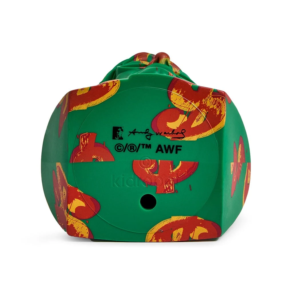 Andy Warhol - Green Dollar Sign 12" Bust Vinyl Figure Sculpture By Kidrobot