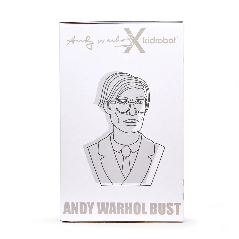 Andy Warhol - Green Dollar Sign 12" Bust Vinyl Figure Sculpture By Kidrobot