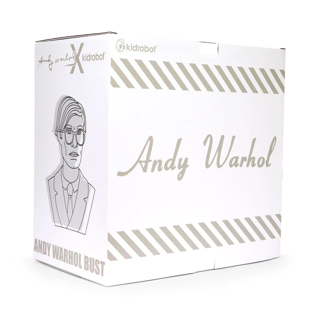 Andy Warhol - Green Dollar Sign 12" Bust Vinyl Figure Sculpture By Kidrobot