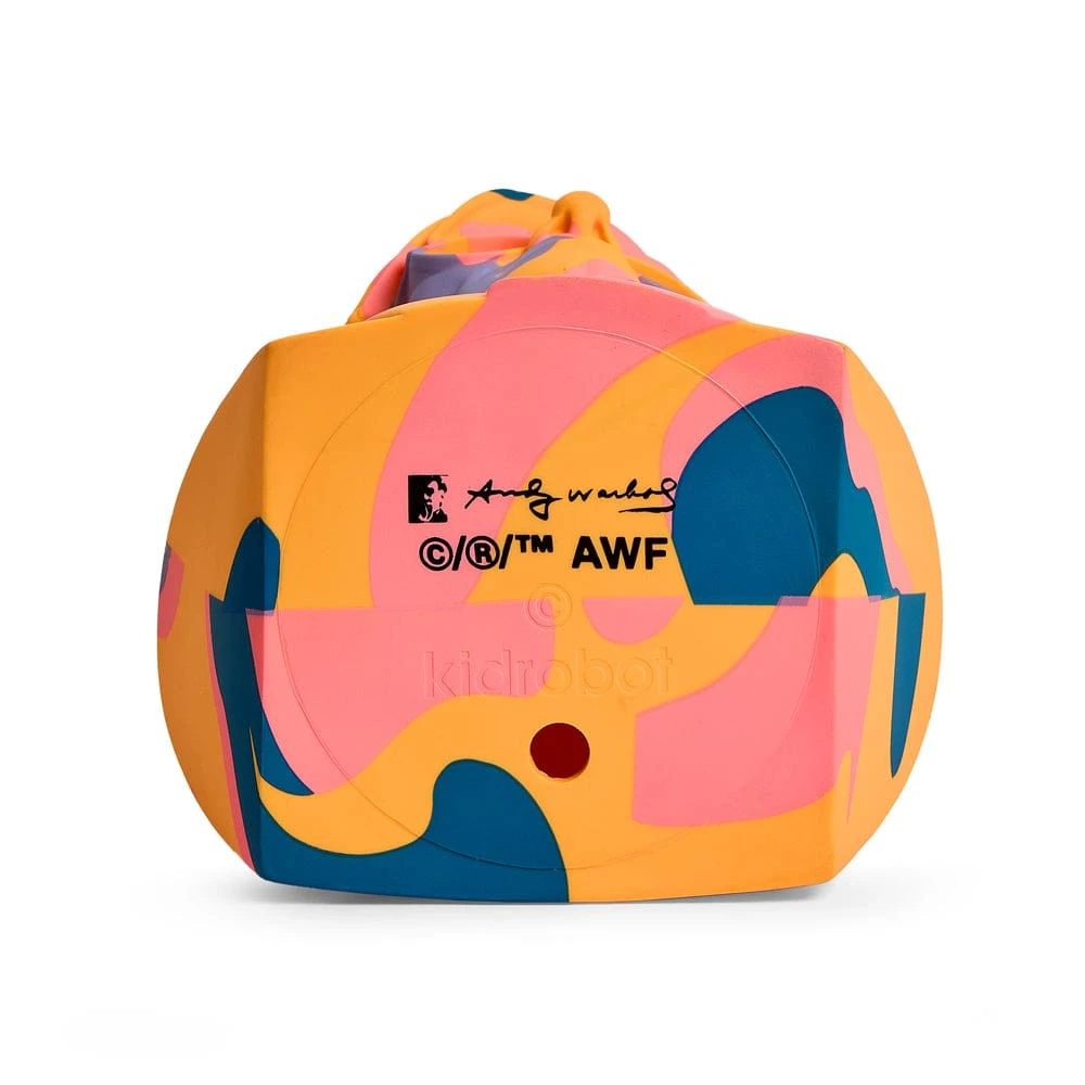 Andy Warhol - Orange Camouflage 12" Bust Vinyl Figure Sculpture By Kidrobot