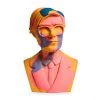 Andy Warhol - Orange Camouflage 12" Bust Vinyl Figure Sculpture By Kidrobot