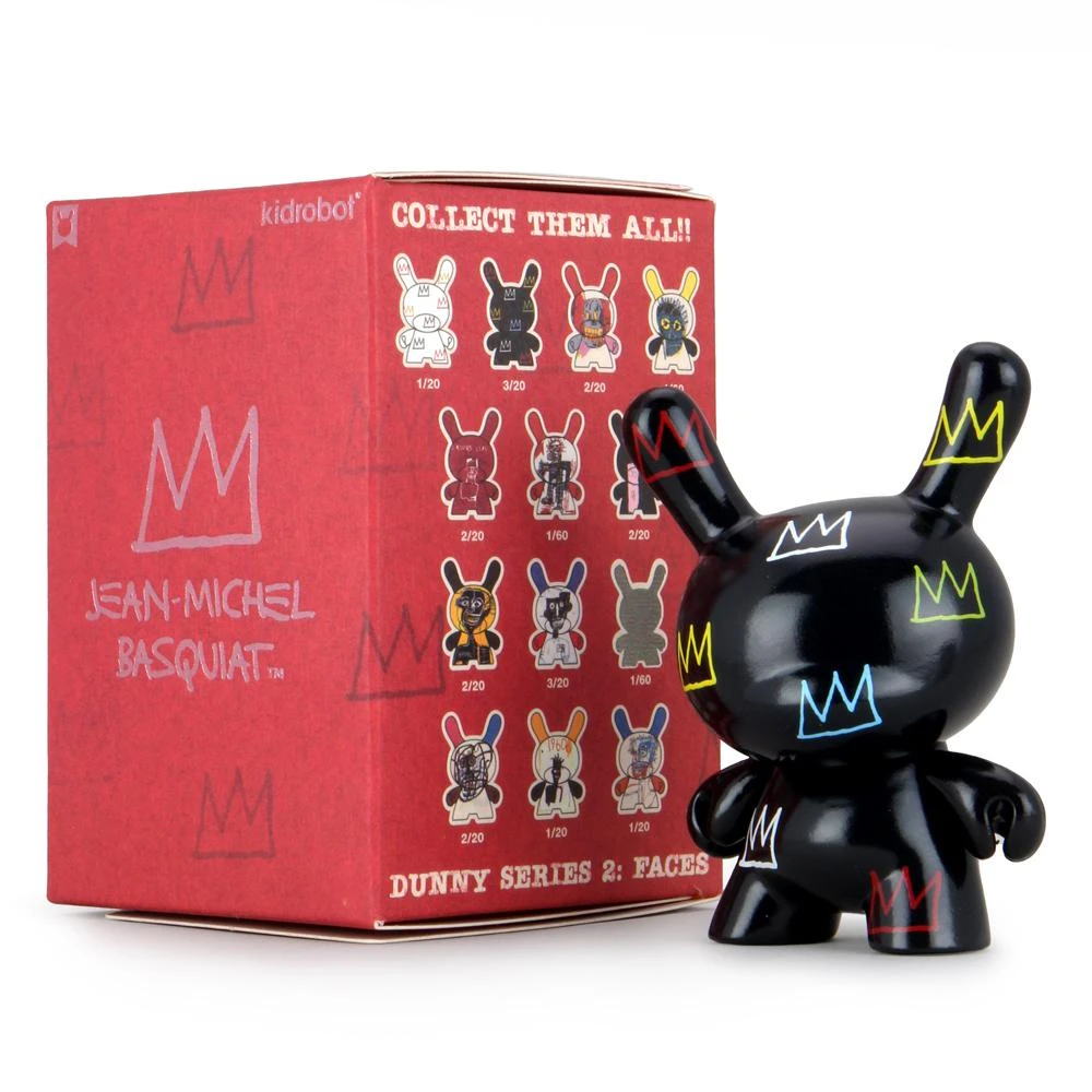 IamRetro.com Jean-Michel Basquiat Faces Dunny Series 2 By Kidrobot Blind Box (Single)