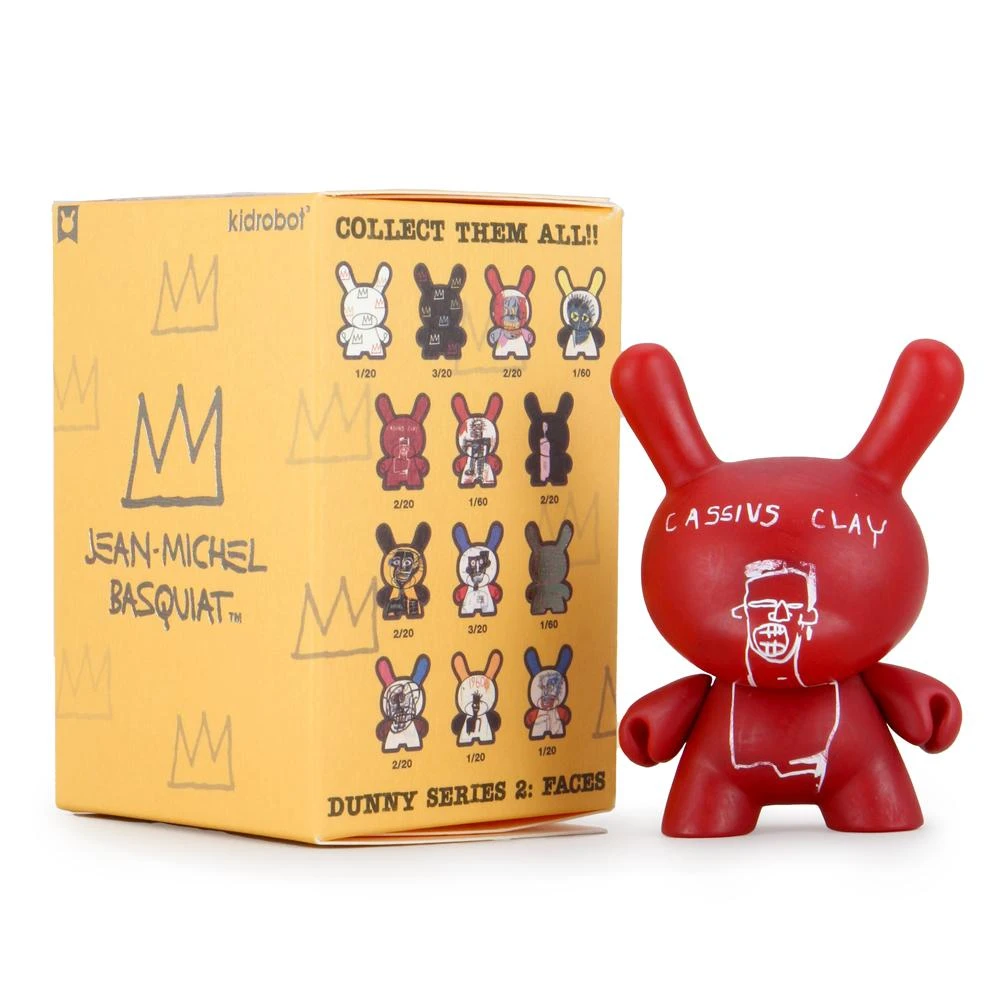 IamRetro.com Jean-Michel Basquiat Faces Dunny Series 2 By Kidrobot Blind Box (Single)
