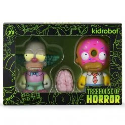 Donut Homer & Krusty The Clown Zombie - Treehouse Of Horror Simpsons Kidrobot - IamRetro Exclusive