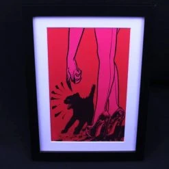 'Kitty' Lithograph Print Signed By Godmachine