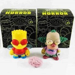 Bart Fly + Krusty 3" Mini Bundle Pack - Simpsons Treehouse Of Horrors X Kidrobot