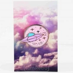 UFO "Let's Ride" Enamel Pin (Pink) By Mala
