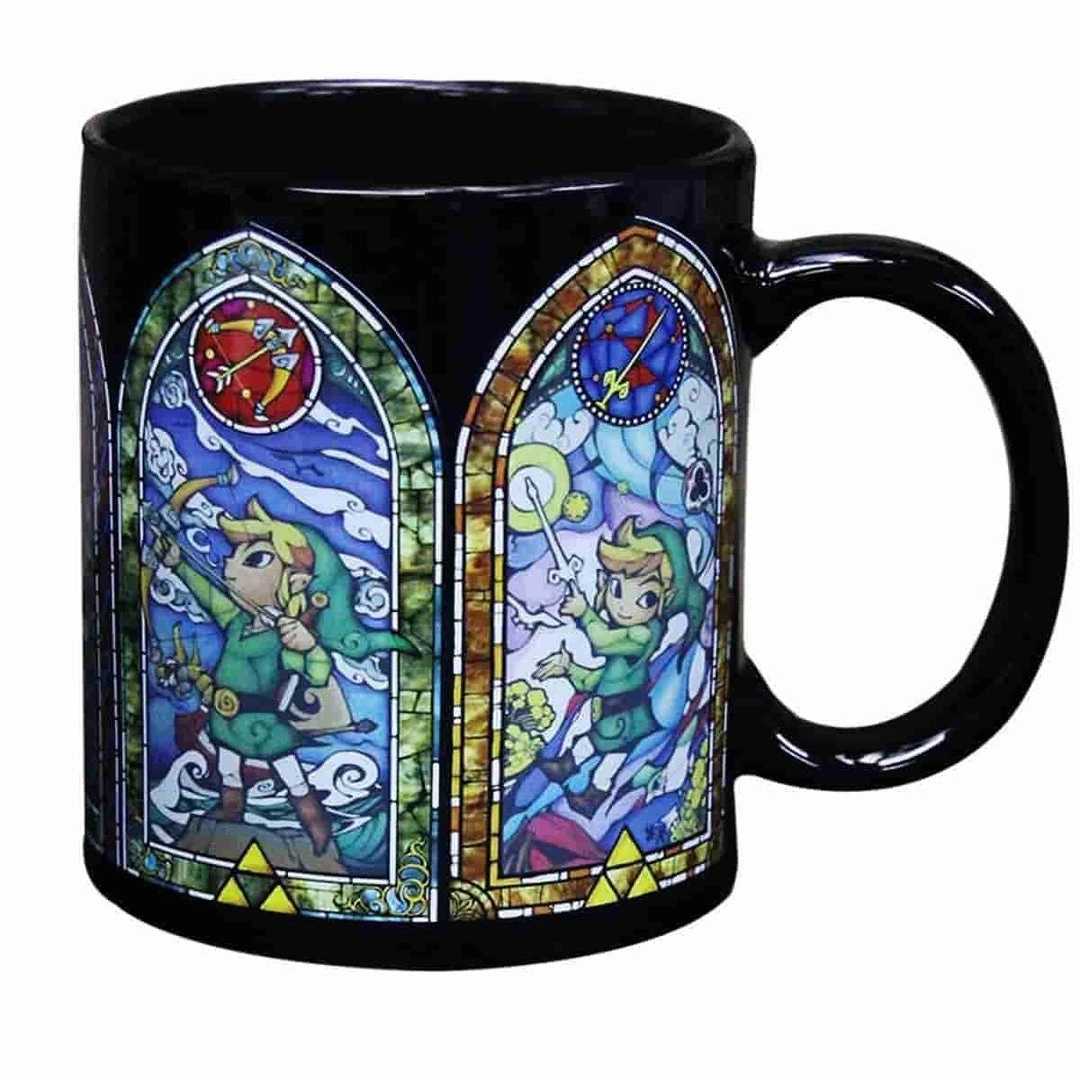 The Legend Of Zelda: Link Wind Waker Heat Changing Mug Official Nintendo